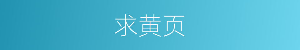 求黄页的同义词