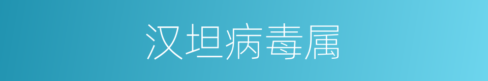 汉坦病毒属的同义词