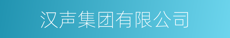 汉声集团有限公司的同义词