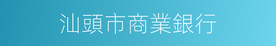 汕頭市商業銀行的同義詞