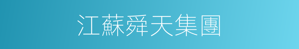 江蘇舜天集團的同義詞