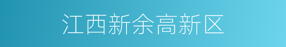 江西新余高新区的同义词