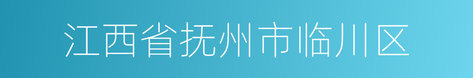 江西省抚州市临川区的同义词