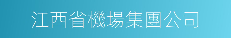 江西省機場集團公司的同義詞