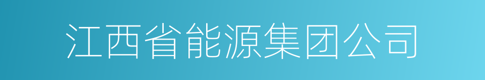 江西省能源集团公司的同义词