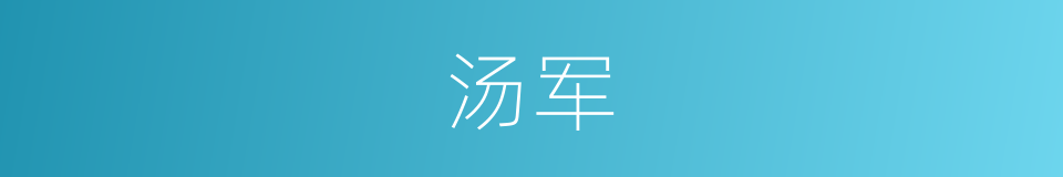 汤军的同义词