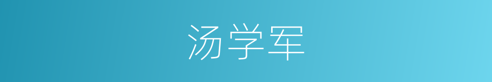 汤学军的同义词