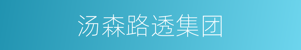 汤森路透集团的同义词