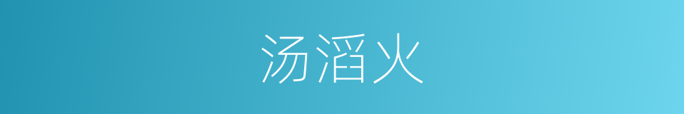 汤滔火的同义词
