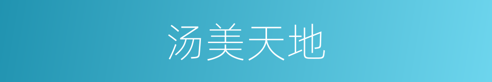 汤美天地的同义词