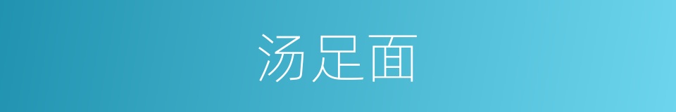汤足面的同义词