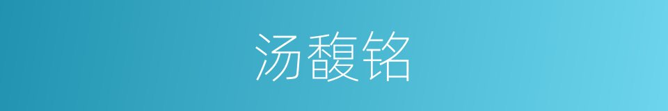 汤馥铭的同义词