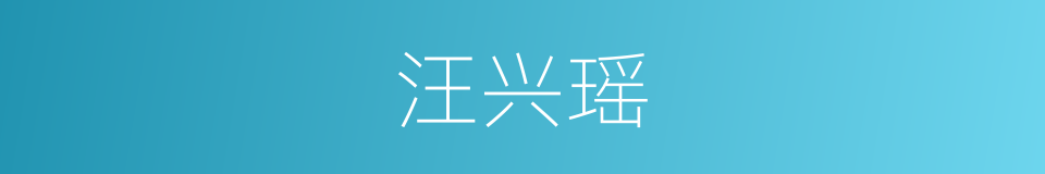 汪兴瑶的同义词