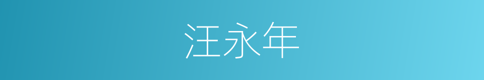 汪永年的同义词