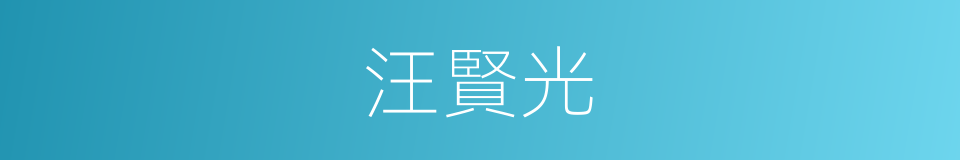 汪賢光的同義詞