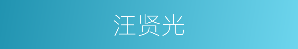 汪贤光的同义词