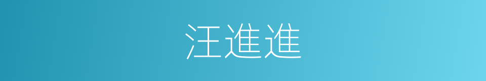 汪進進的同義詞