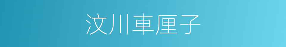 汶川車厘子的同義詞