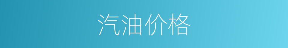 汽油价格的同义词