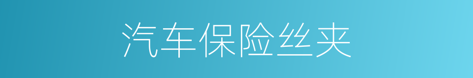 汽车保险丝夹的同义词
