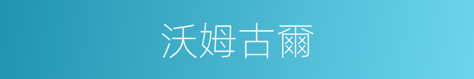 沃姆古爾的同義詞