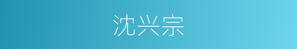 沈兴宗的同义词