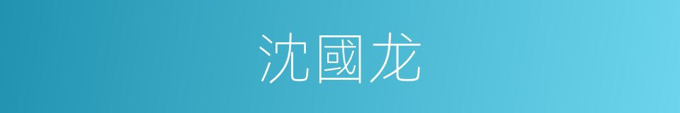 沈國龙的同義詞
