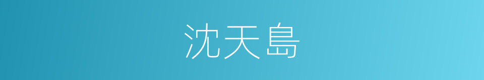 沈天島的同義詞