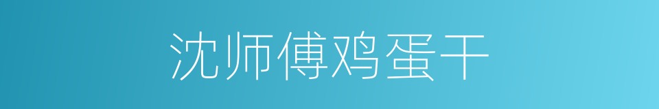 沈师傅鸡蛋干的同义词