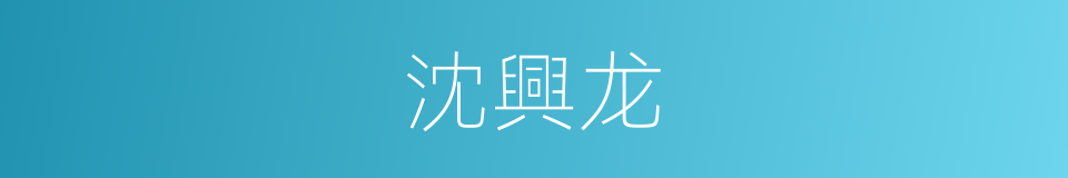 沈興龙的同義詞