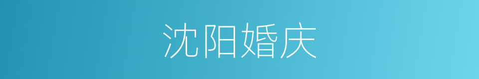 沈阳婚庆的同义词