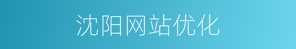 沈阳网站优化的同义词