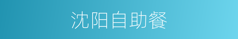 沈阳自助餐的同义词