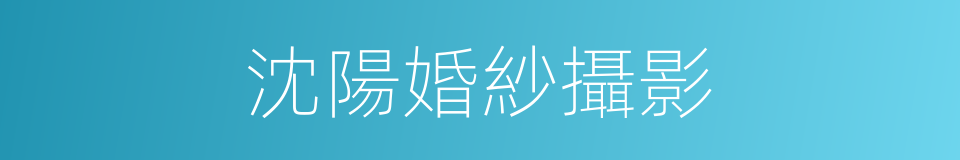 沈陽婚紗攝影的同義詞