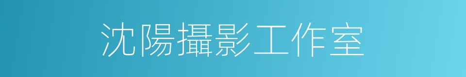 沈陽攝影工作室的同義詞