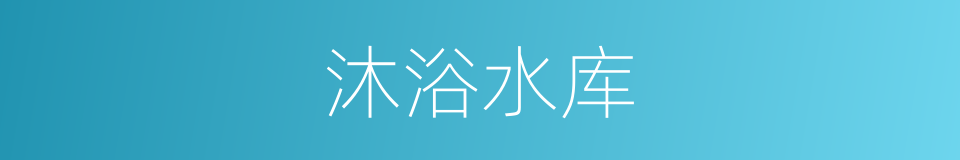 沐浴水库的同义词