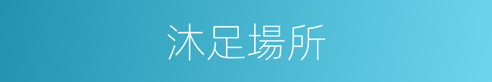 沐足場所的同義詞