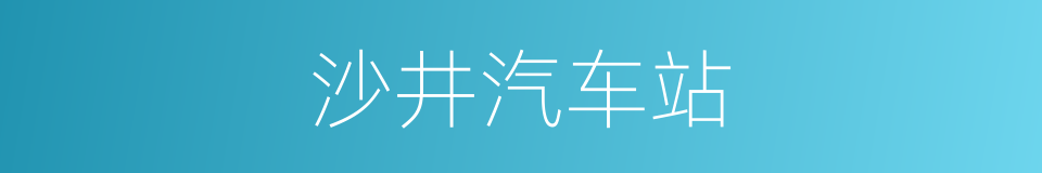 沙井汽车站的同义词