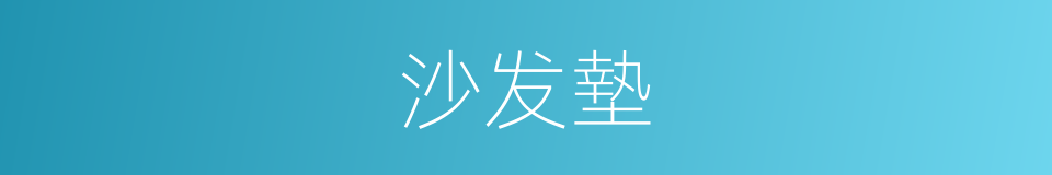 沙发墊的同義詞