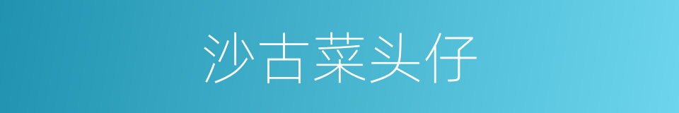 沙古菜头仔的同义词