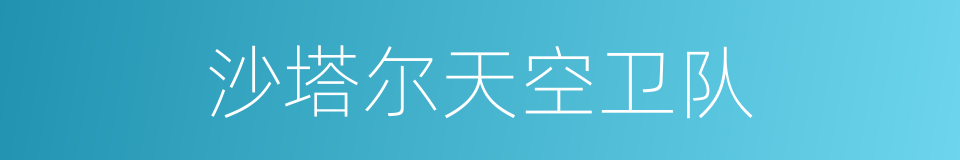 沙塔尔天空卫队的同义词