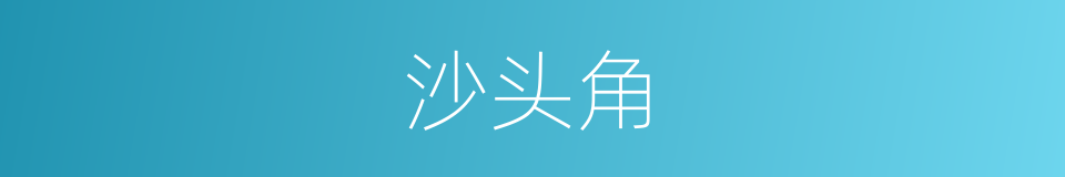 沙头角的同义词