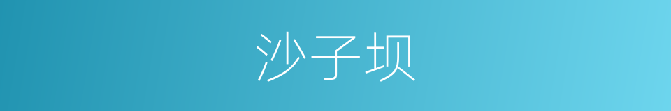 沙子坝的同义词