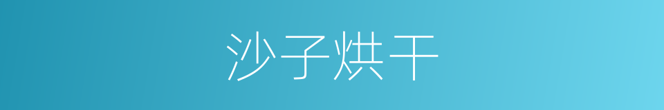 沙子烘干的同义词