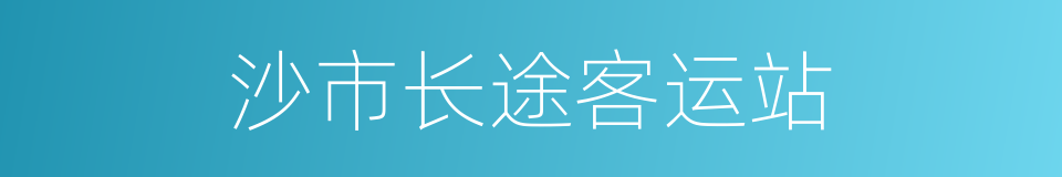 沙市长途客运站的同义词