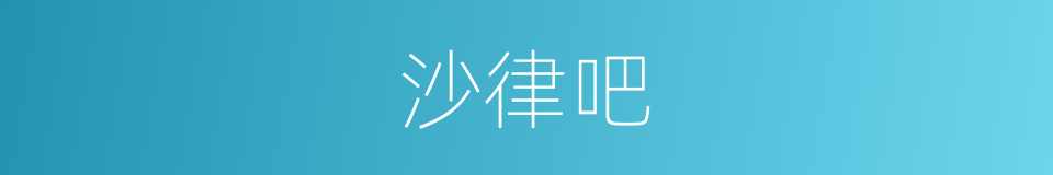 沙律吧的同义词