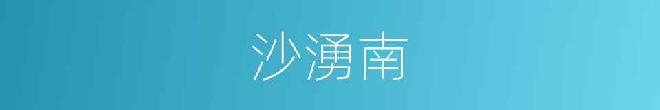 沙湧南的同義詞