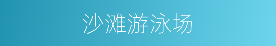 沙滩游泳场的同义词