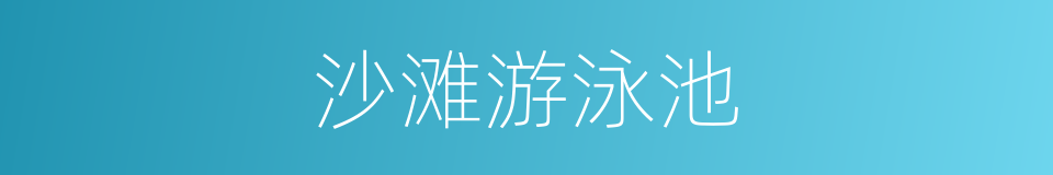 沙滩游泳池的同义词