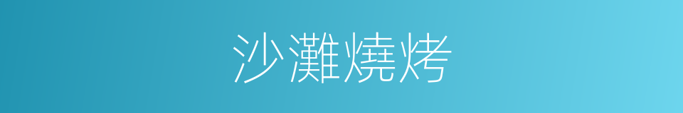 沙灘燒烤的同義詞